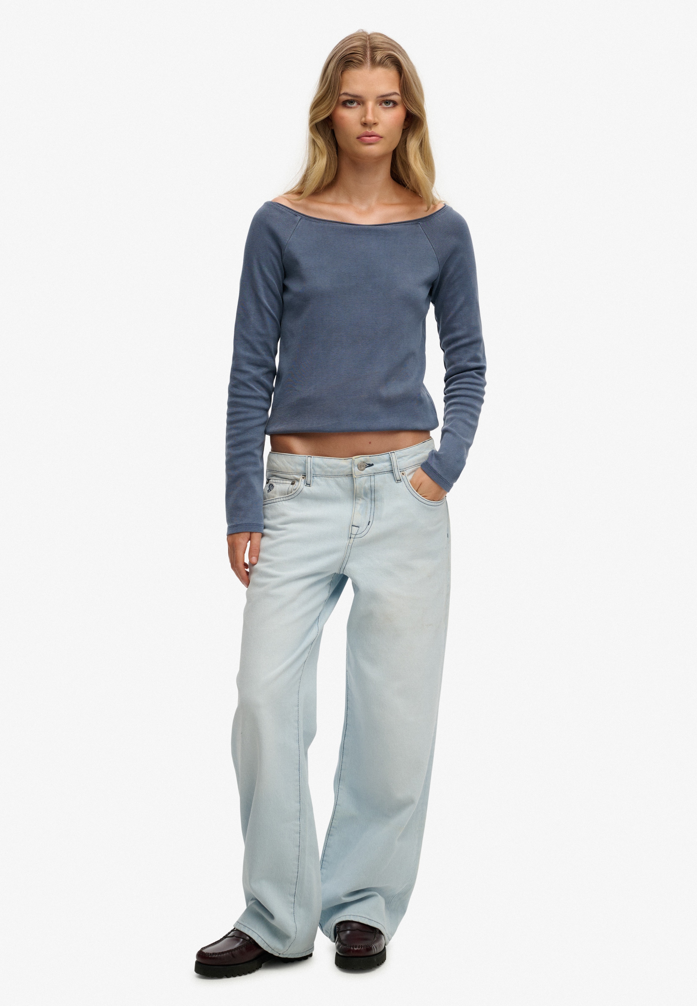 T-shirt 'Bardot' Superdry & Co en bleu