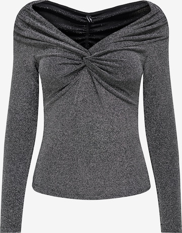 T-shirt 'ONLQueen' ONLY en noir : devant