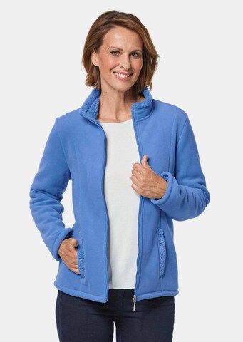 Goldner Fleece jas in Blauw: voorkant