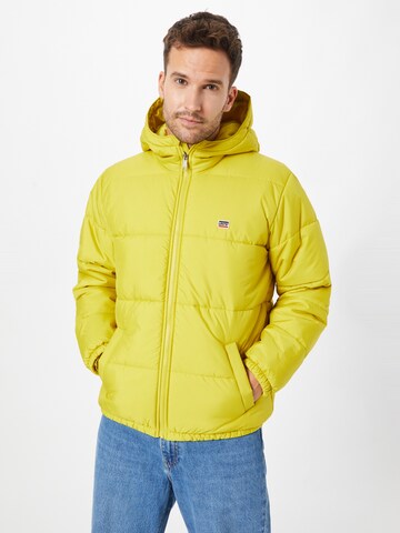 LEVI'S ® Φθινοπωρινό και ανοιξιάτικο μπουφάν 'Telegraph Hood Shrt Jkt' σε πράσινο: μπροστά