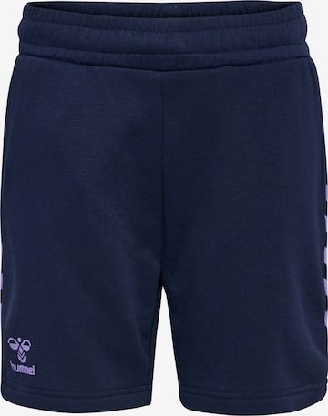 Hummel Regular Workout Pants 'Staltic' in Blue: front