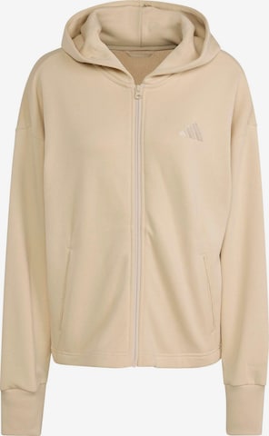 ADIDAS SPORTSWEAR Αθλητική ζακέτα φούτερ 'ALL SZN' σε μπεζ: μπροστά