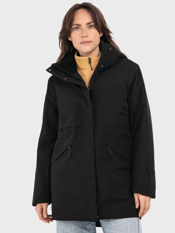 Schöffel Winter parka 'Malkay' in Black: front