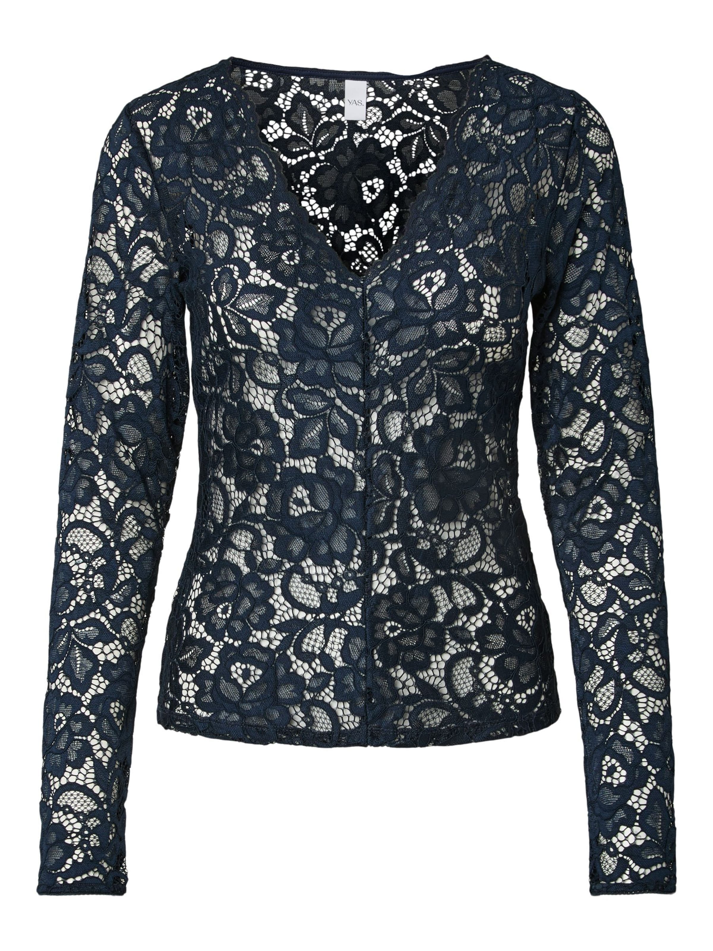 YAS - Camiseta 'LACEY' en azul: frente