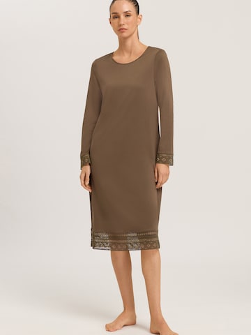 Hanro Nightgown ' Jona ' in Brown: front