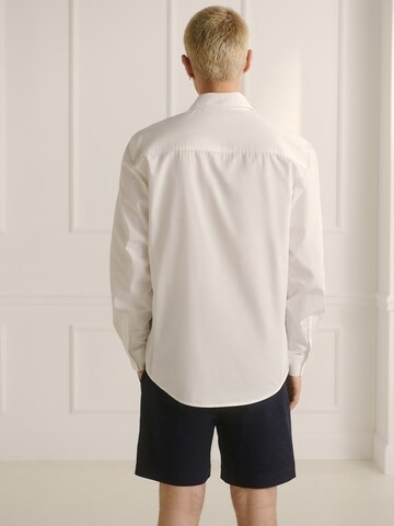 Regular fit Camicia 'Fernando' di Guido Maria Kretschmer Men in bianco