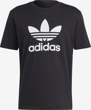 ADIDAS ORIGINALS Shirt 'Adicolor Trefoil' in Zwart: voorkant