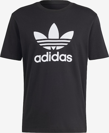 ADIDAS ORIGINALS Shirt 'Adicolor Trefoil' in Black: front
