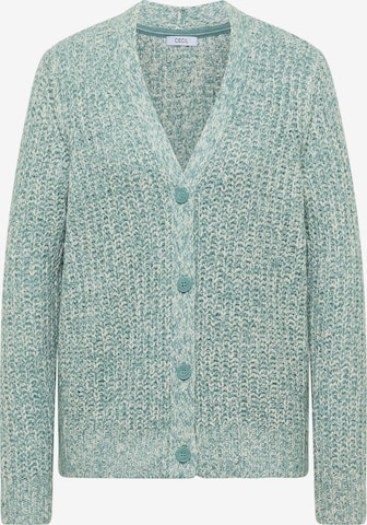 CECIL Knit Cardigan in Green: front