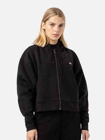 DICKIES Sweatvest 'OAKPORT' in Zwart