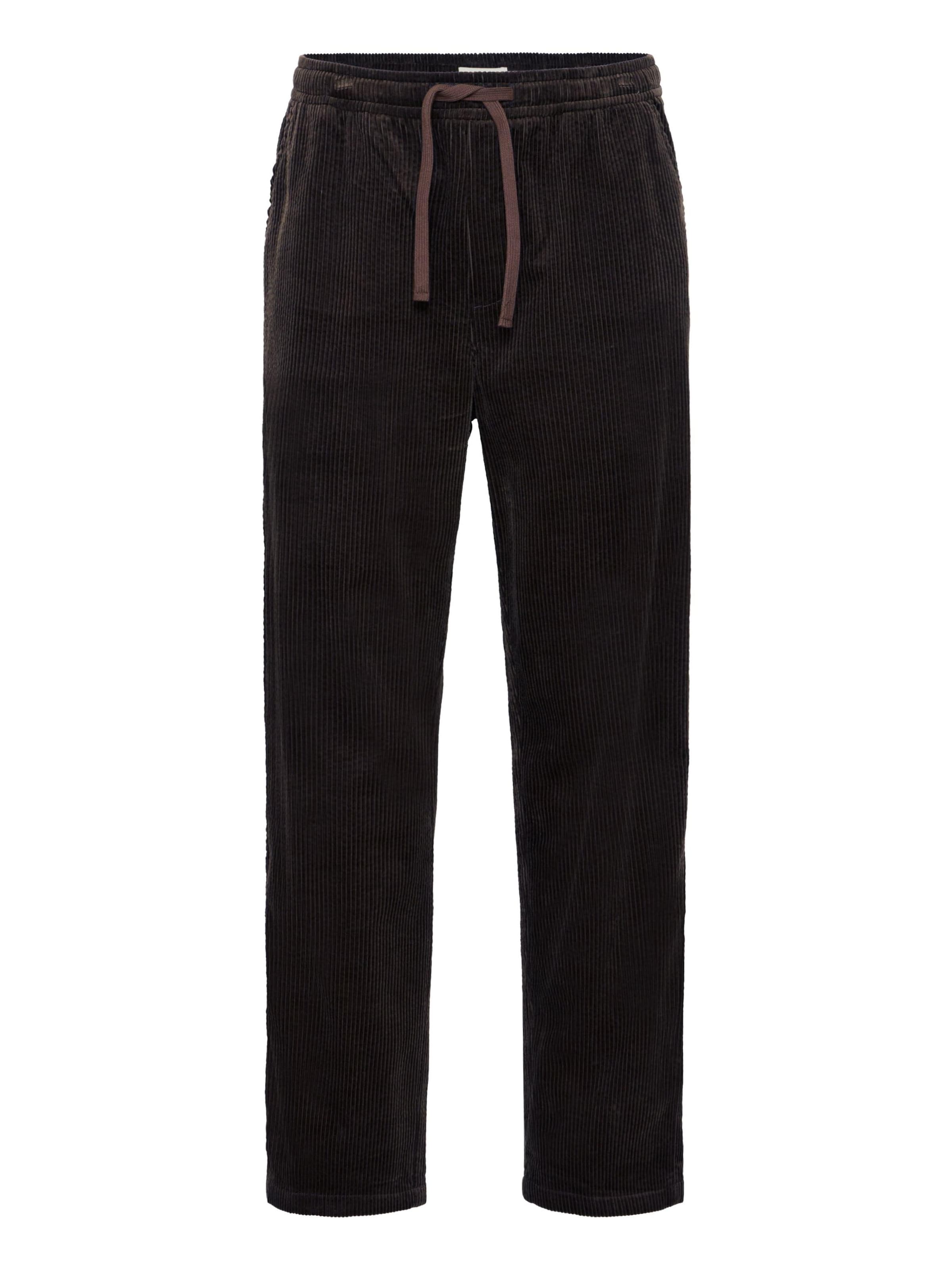 !Solid - Loosefit Calças chino ' SDALANN ' em preto: frente