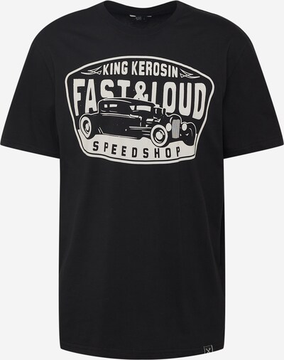 King Kerosin T-Shirt 'Fast &Loud' in schwarz / weiß, Produktansicht