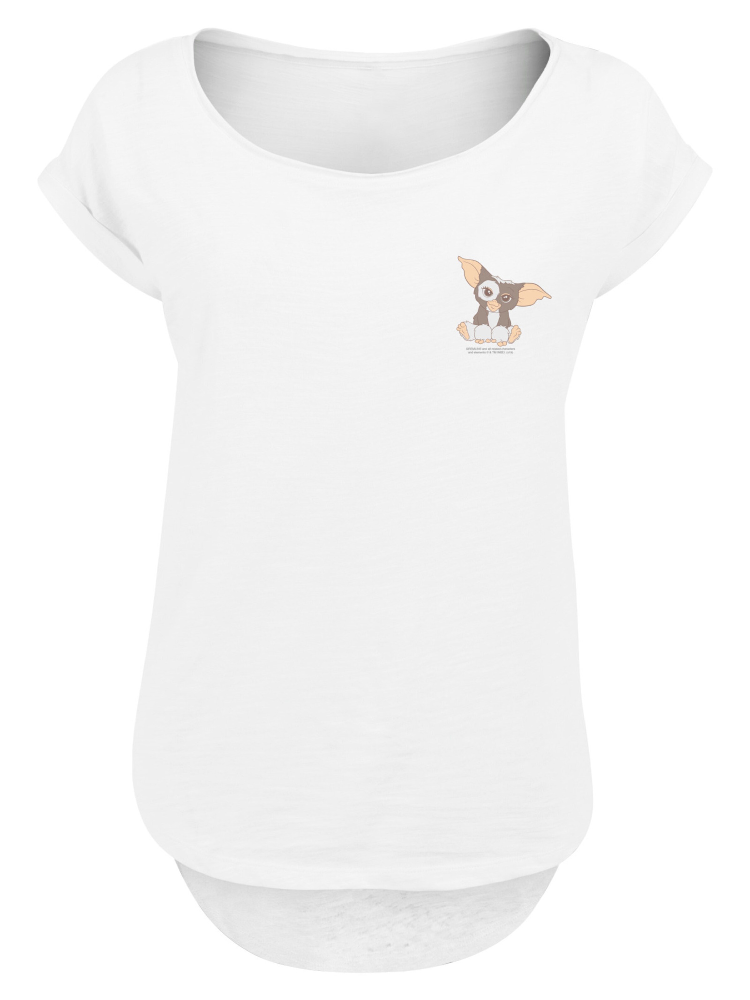 F4NT4STIC Shirt 'Gizmo Chest' in Wit: voorkant