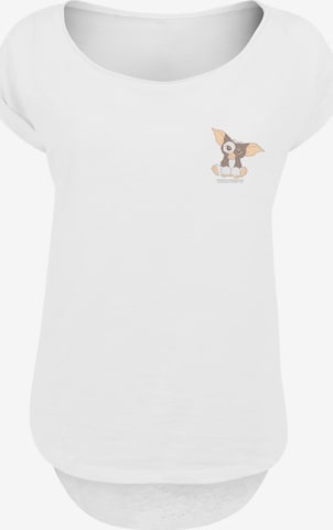 Maglietta 'Gizmo Chest' di F4NT4STIC in bianco: frontale