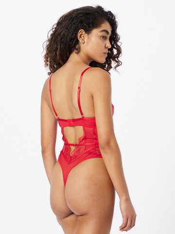 Hunkemöller Body 'Brie' - piros: elől