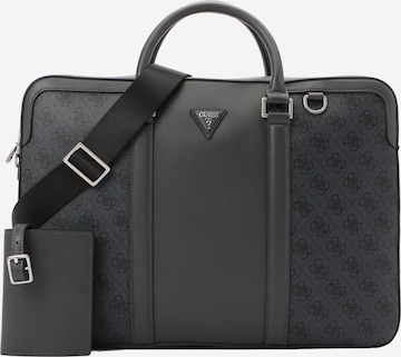 GUESS Torba na laptopa 'MILANO' w kolorze czarny: przód