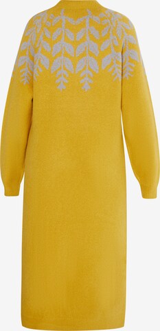 Usha Knitted dress 'Lurea' in Yellow