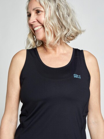 SPORTKIND Sporttop 'Loose Fit Basic' in Zwart