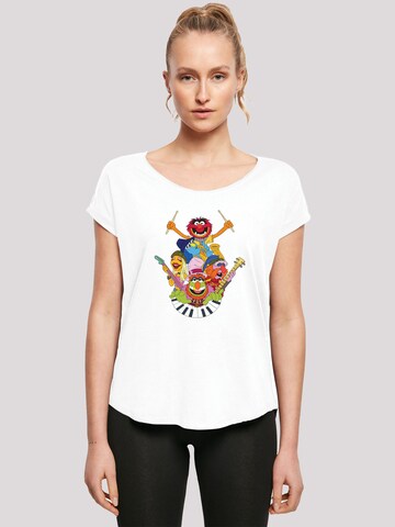 F4NT4STIC Shirt 'Disney Muppets Dr.Teeth and The Electric Mayhem' in White: front