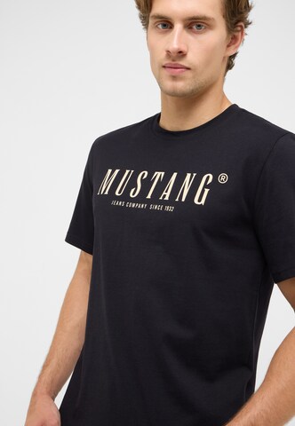 MUSTANG Shirt 'Austin' in Schwarz: Vorderseite