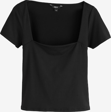 Tricou de la Next pe negru: față