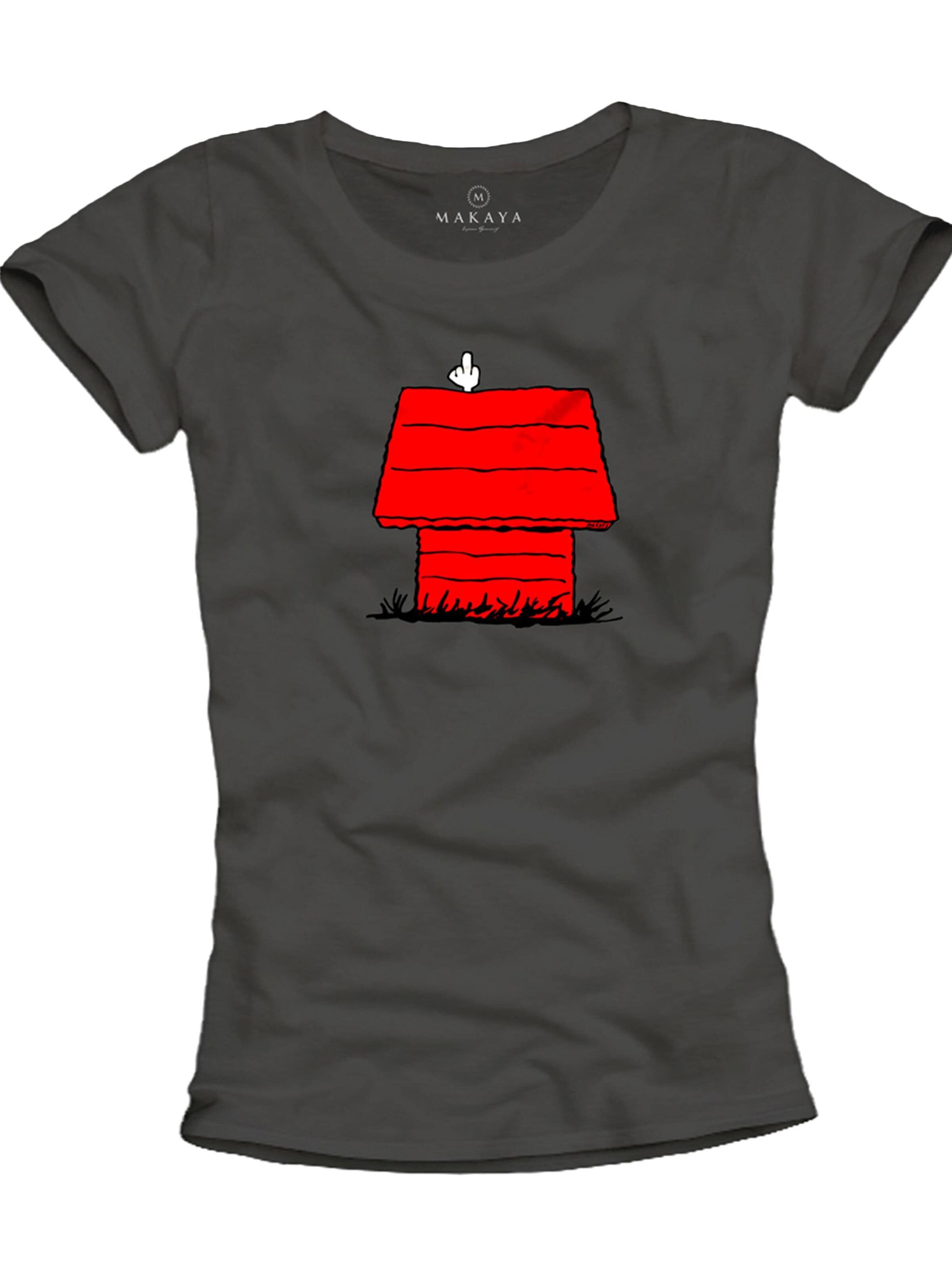 MAKAYA Shirt 'DogHouse' in Grey: front
