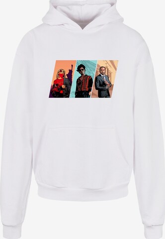 Merchcode Sweatshirt 'Grand Trio' in Wit: voorkant