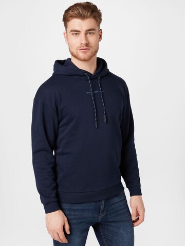 TOM TAILOR DENIM Sweatshirt in Blue: front