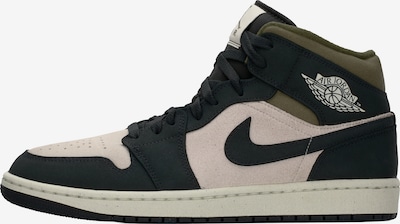 Jordan Korkeavartiset tennarit 'AIR JORDAN 1' värissä mokka / oliivi / musta, Tuotenäkymä