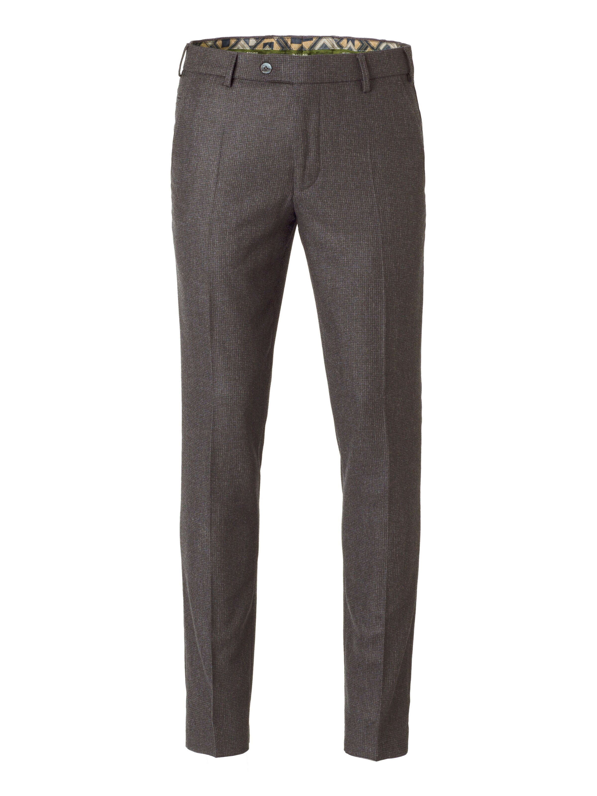 MEYER Chino 'Rio 2-8812' in Bruin: voorkant