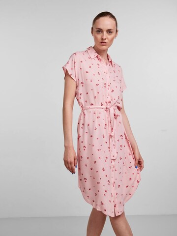PIECES Blusenkleid in Rot: Vorderseite
