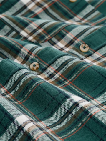 TOM TAILOR Comfort fit Button Up Shirt in Green