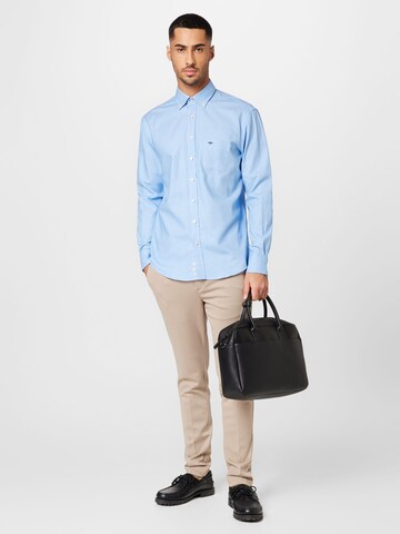 FYNCH-HATTON Regular fit Button Up Shirt in Blue