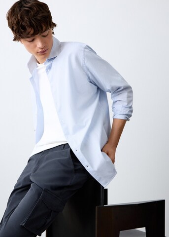 MANGO TEEN Regular Pants in Blue