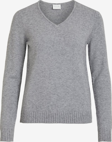 VILA Sweater 'VIRil' in Grey: front