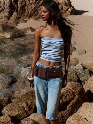 Tops en tricot Bershka en bleu