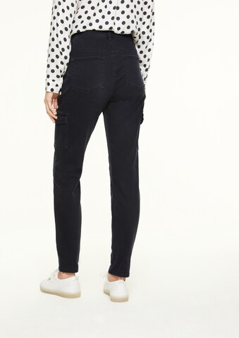 comma casual identity Skinny Cargojeans in Blauw