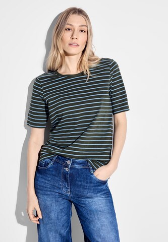 CECIL T-Shirt (GOTS) in Grün: Vorderseite