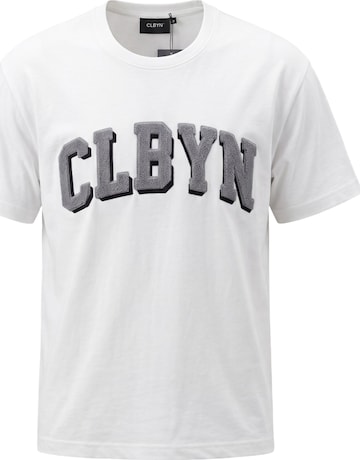 CLBYN® Shirt 'CLBYN® Premium T-Shirt' in Wit: voorkant
