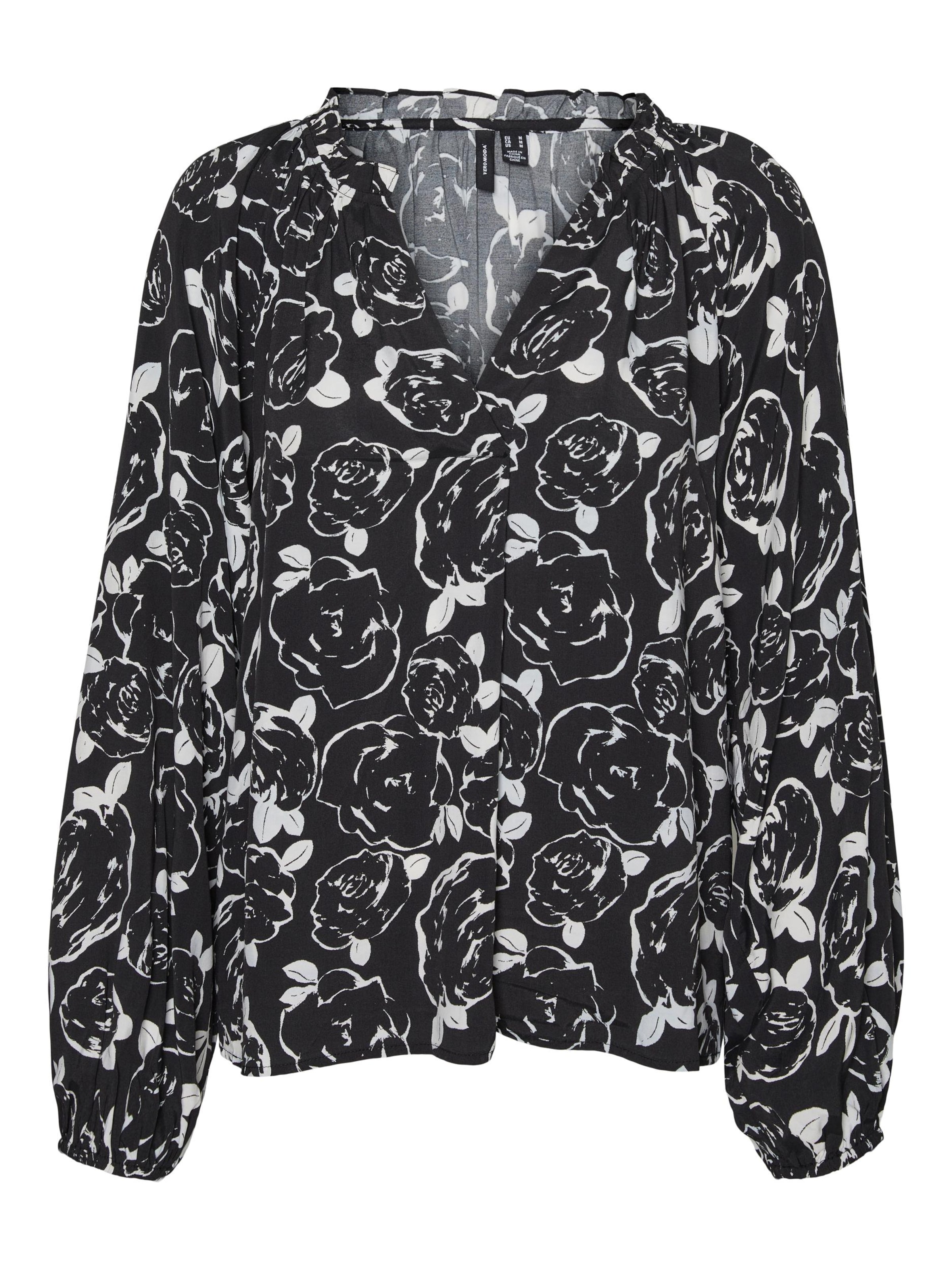 VERO MODA Bluse 'MARISOL' in Schwarz: Vorderseite