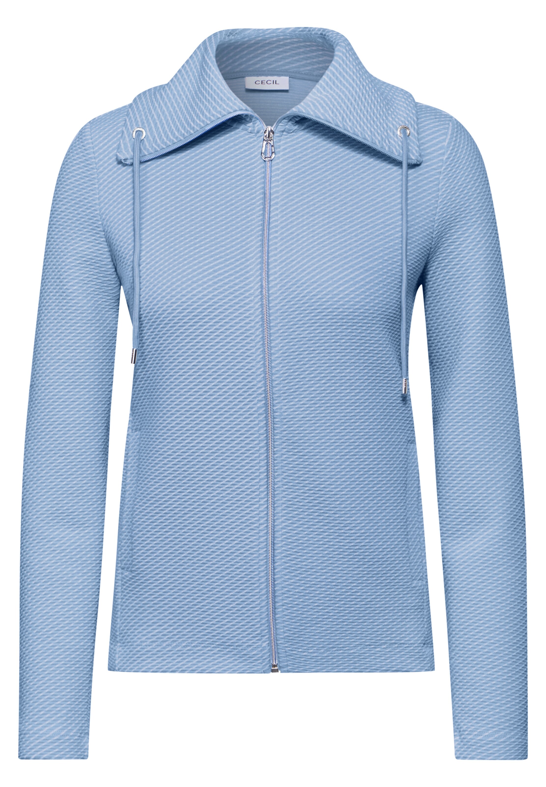 CECIL Sweatjacke in Blau: Vorderseite