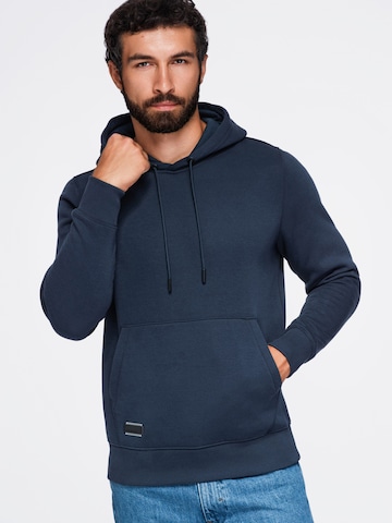 Sweat-shirt Ombre en bleu : devant
