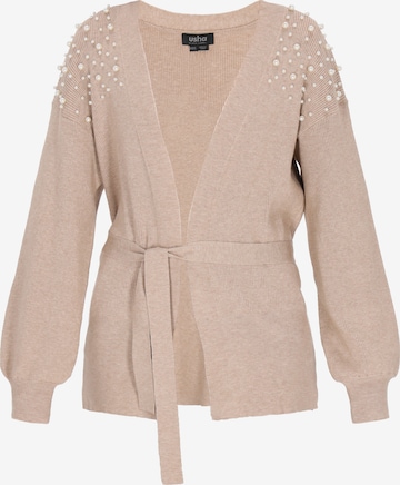 usha BLACK LABEL - Cárdigan en beige: frente