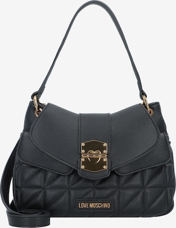 Sac bandoulière 'Click Heart ' Love Moschino en noir : devant