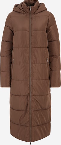 Only Tall Winter Coat 'ANNA' in Brown: front