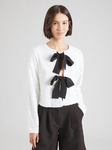 VILA Knit cardigan 'Aria' in White: front