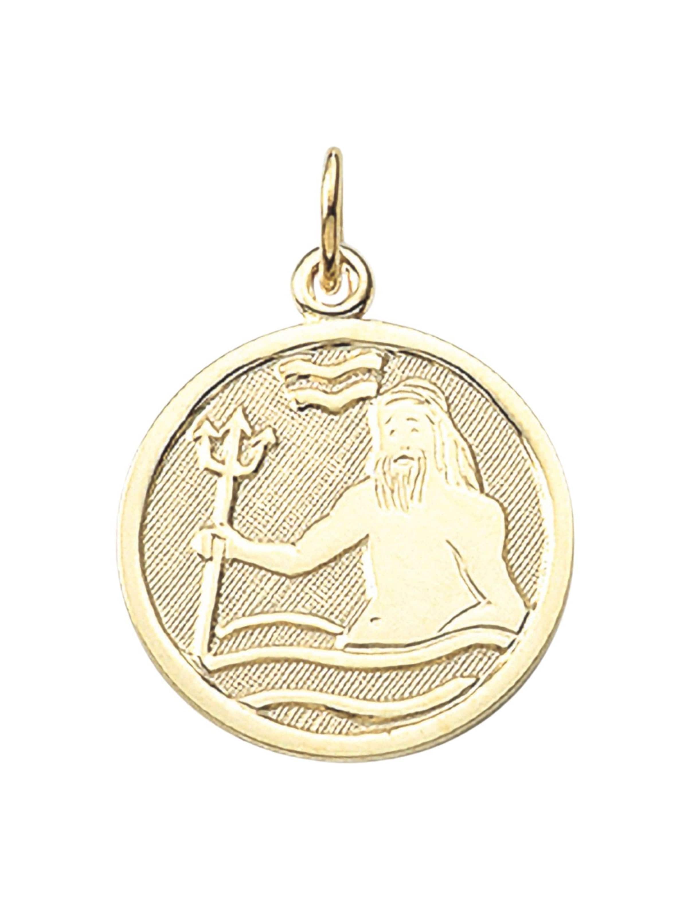 Adelia´s Anhänger 'Wassermann' in Gold: Vorderseite