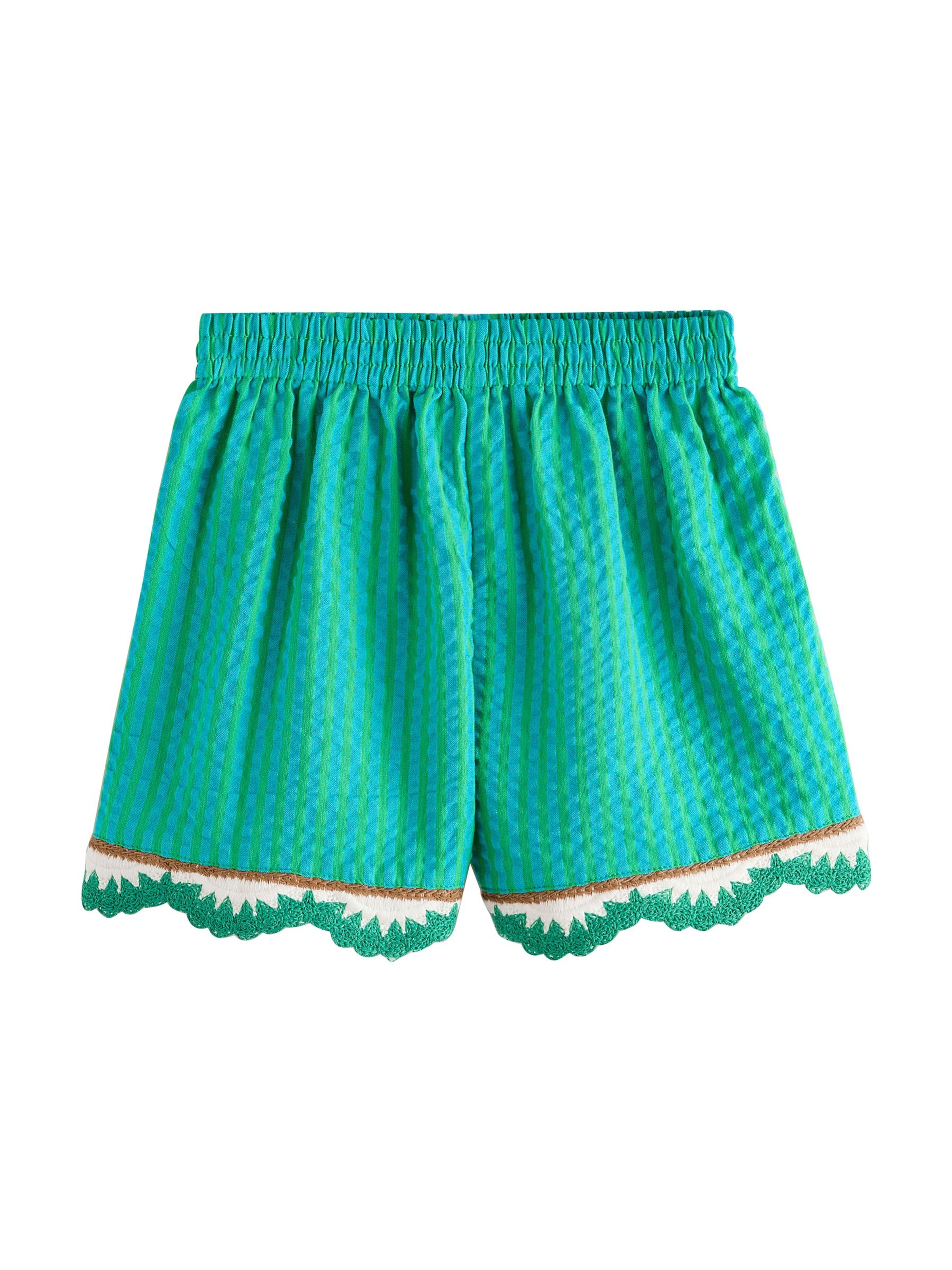 Next Loosefit Broek in Groen: voorkant