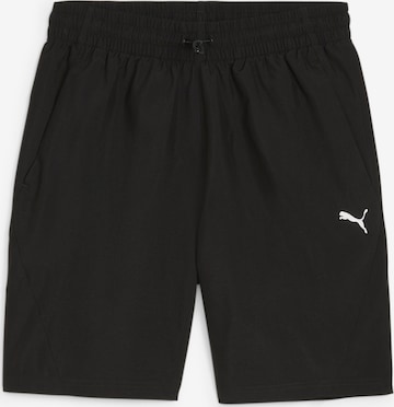 PUMA Regular Workout Pants in Black: front