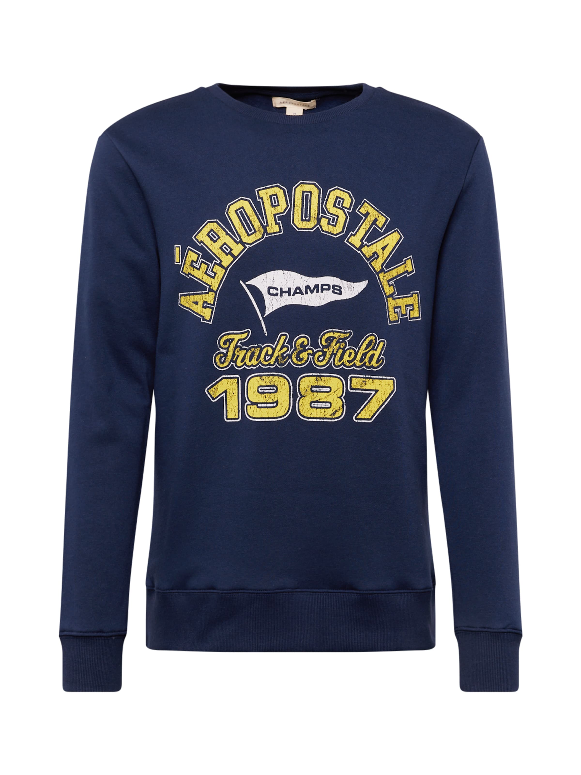 AÉROPOSTALE Sweatshirt 'TRACK & FIELD' i blå: framsida